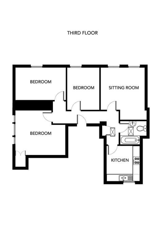 באת' Beautiful Character 3 Bed City Centre Apartment מראה חיצוני תמונה